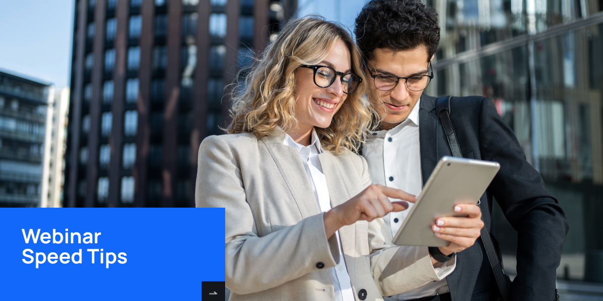 Webinar sito Webinar Speed Tips | aziende segnalatrici